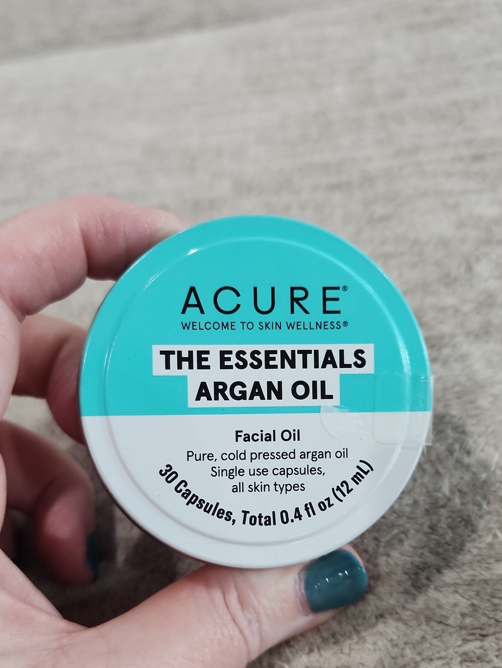 NWT Acure The Essentials Argan Oil Facial Oil Capsules